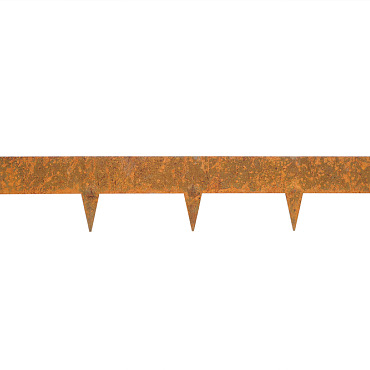 Stalen Borderrand Flexibel Corten 16x106 cm