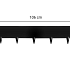 Stalen Borderrand Flexibel Zwart 24x106 cm