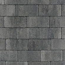 Patio betonstraatsteen 8 cm nero/grey mini facet komo